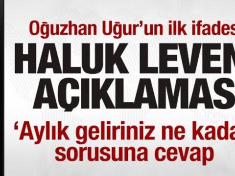 Oguzhan ugurun emniyetteki ilk ifadesi haluk levent aciklamasi hSzq5WkS